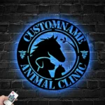 Animals Pets Metal Sign Custom Animal Clinic 1