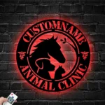 Animals Pets Metal Sign Custom Animal Clinic 1