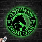 Animals Pets Metal Sign Custom Animal Clinic 1