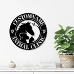 Animals Pets Metal Sign Custom Animal Clinic 1