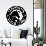 Animals Pets Metal Sign Custom Animal Clinic 1