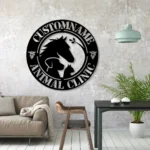 Animals Pets Metal Sign Custom Animal Clinic 1