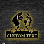 Animals Pets Metal Sign Custom Beagle Dog 1