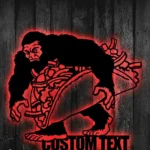 Animals Pets Metal Sign Custom Bigfoot Holding Tacos 1