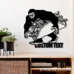 Animals Pets Metal Sign Custom Bigfoot Holding Tacos 1