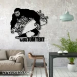 Animals Pets Metal Sign Custom Bigfoot Holding Tacos 1