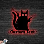 Animals Pets Metal Sign Custom Black Cat 1