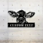 Animals Pets Metal Sign Custom Cow Farm 1