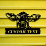 Animals Pets Metal Sign Custom Cow Farm 1