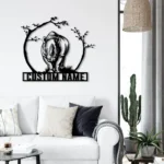 Animals Pets Metal Sign Custom Cute Rhino 1