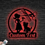 Animals Pets Metal Sign Custom Dog Grooming Hair Salon 1