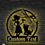 Animals Pets Metal Sign Custom Dog Grooming Hair Salon 1