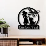 Animals Pets Metal Sign Custom Dog Grooming Hair Salon 1