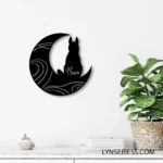 Animals Pets Metal Sign Custom Dog On The Moon 1