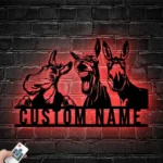 Animals Pets Metal Sign Custom Donkey 1