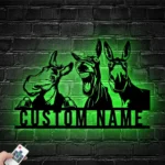 Animals Pets Metal Sign Custom Donkey 1