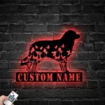 Animals Pets Metal Sign Custom Floral Australian Shepherd 1