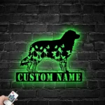 Animals Pets Metal Sign Custom Floral Australian Shepherd 1