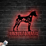 Animals Pets Metal Sign Custom Floral Basenji 1