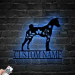 Animals Pets Metal Sign Custom Floral Basenji 1