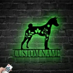 Animals Pets Metal Sign Custom Floral Basenji 1