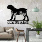 Animals Pets Metal Sign Custom Floral Boerboel 1