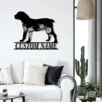 Animals Pets Metal Sign Custom Floral Boerboel 1