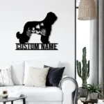 Animals Pets Metal Sign Custom Floral Briard 1