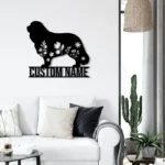 Animals Pets Metal Sign Custom Floral Cavalier King Charles Spaniel 1