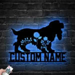 Animals Pets Metal Sign Custom Floral English Toy Spaniel 1