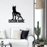 Animals Pets Metal Sign Custom Floral Great Dane 1