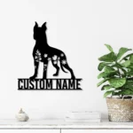 Animals Pets Metal Sign Custom Floral Great Dane 1