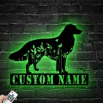 Animals Pets Metal Sign Custom Floral Kooikerhondje 1