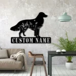 Animals Pets Metal Sign Custom Floral Kooikerhondje 1