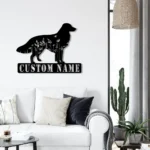 Animals Pets Metal Sign Custom Floral Kooikerhondje 1