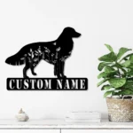 Animals Pets Metal Sign Custom Floral Kooikerhondje 1