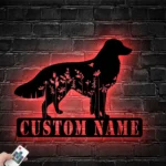 Animals Pets Metal Sign Custom Floral Kooikerhondje 1