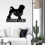Animals Pets Metal Sign Custom Floral Lowchen 1