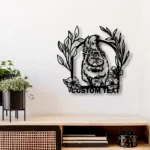 Animals Pets Metal Sign Custom Floral Persian Cat 1