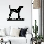 Animals Pets Metal Sign Custom Floral Plott Hound 1