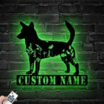 Animals Pets Metal Sign Custom Floral Portuguese Podengo 1