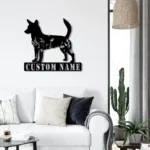 Animals Pets Metal Sign Custom Floral Portuguese Podengo 1