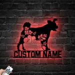 Animals Pets Metal Sign Custom Floral Pumik 1