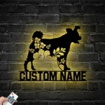 Animals Pets Metal Sign Custom Floral Pumik 1