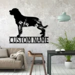 Animals Pets Metal Sign Custom Floral Rottweiler 1