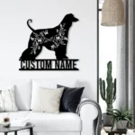 Animals Pets Metal Sign Custom Flower Afghan Hound Dog 1