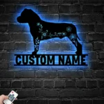Animals Pets Metal Sign Custom Flower American Staffordshire Terrier 1