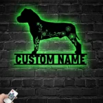 Animals Pets Metal Sign Custom Flower American Staffordshire Terrier 1