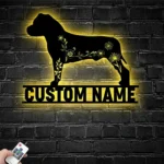 Animals Pets Metal Sign Custom Flower American Staffordshire Terrier 1