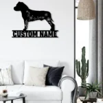 Animals Pets Metal Sign Custom Flower American Staffordshire Terrier 1